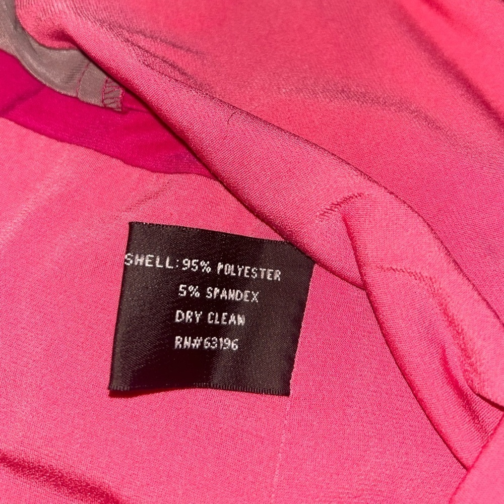 🍀 3 for $20 Suzi Chen Short Sleeve Dress Colorblock Hot Pink Orange Batwing - Picture 8 of 12